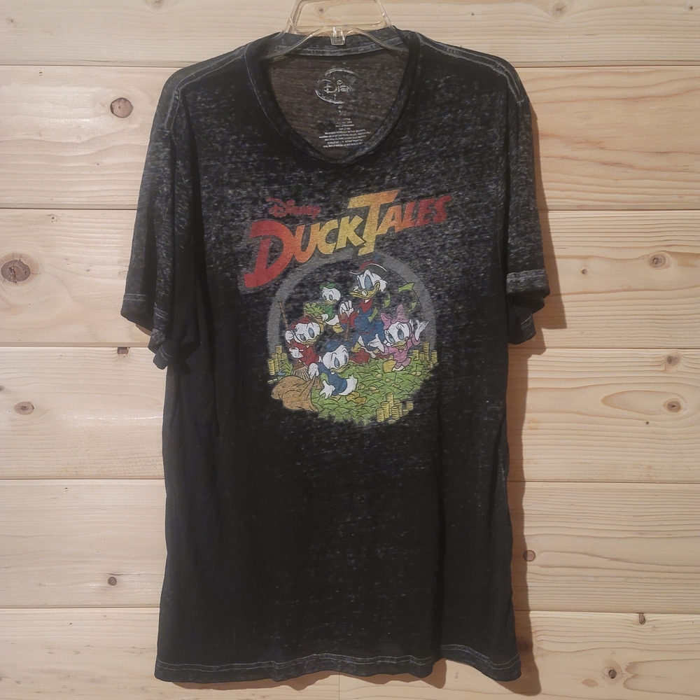 Disney Women's See Through Top Ducktales Graphic T Shirt Size XL 22x28